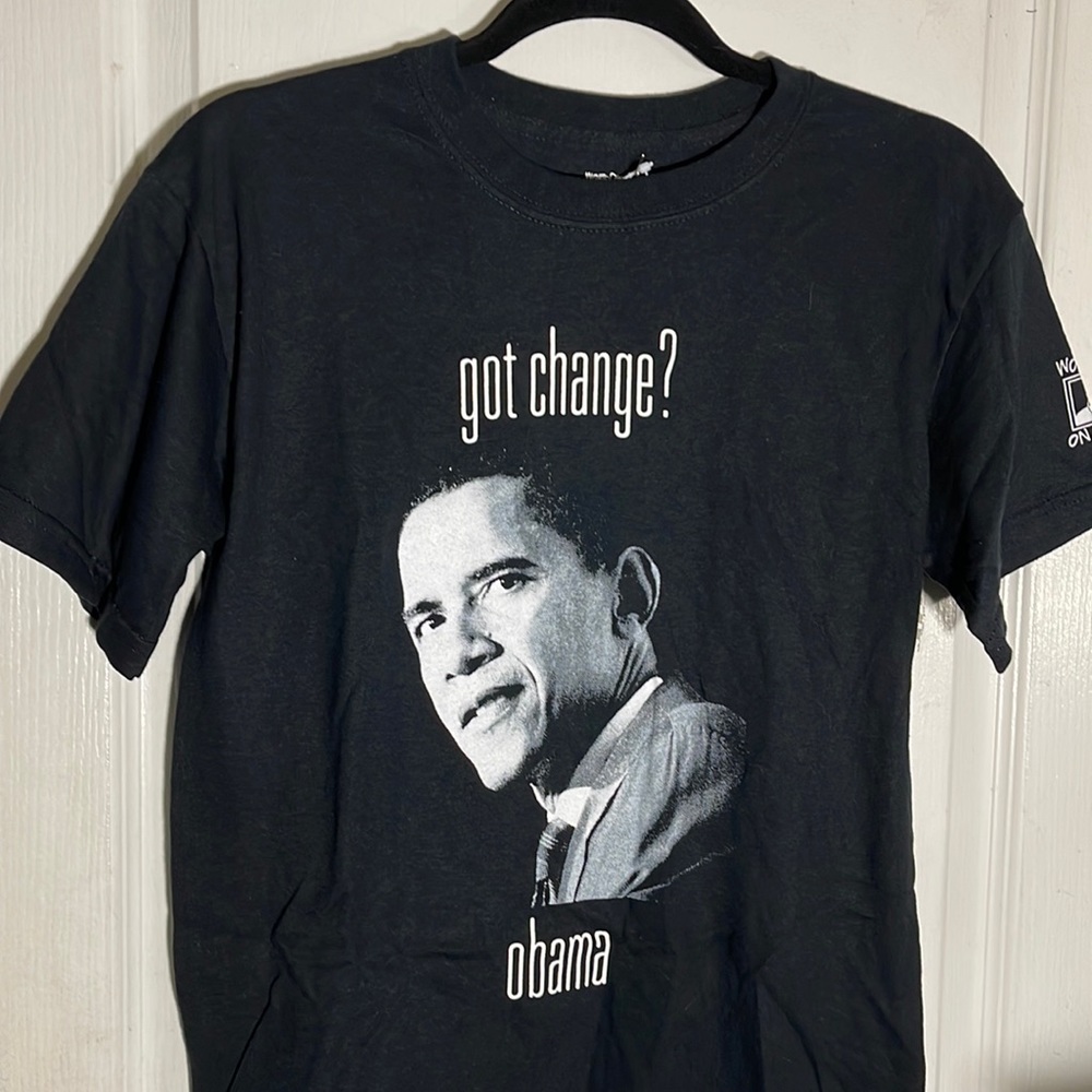 President Barack Obama Got Change? Black T Shirt Size Small NWT